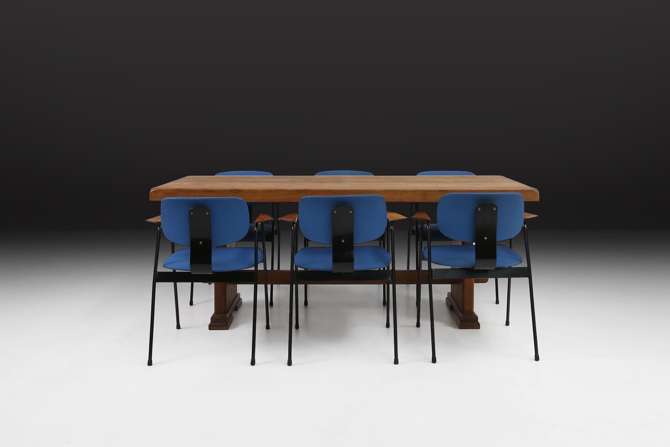 Set of 6 Dining Chairs by Willy Van Der Meeren for Tubax, Belgium, 1950sthumbnail